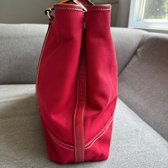 Coach 70157 Large Canvas Carryall Shoulder Totepu500 Red - Picture 12 of 14